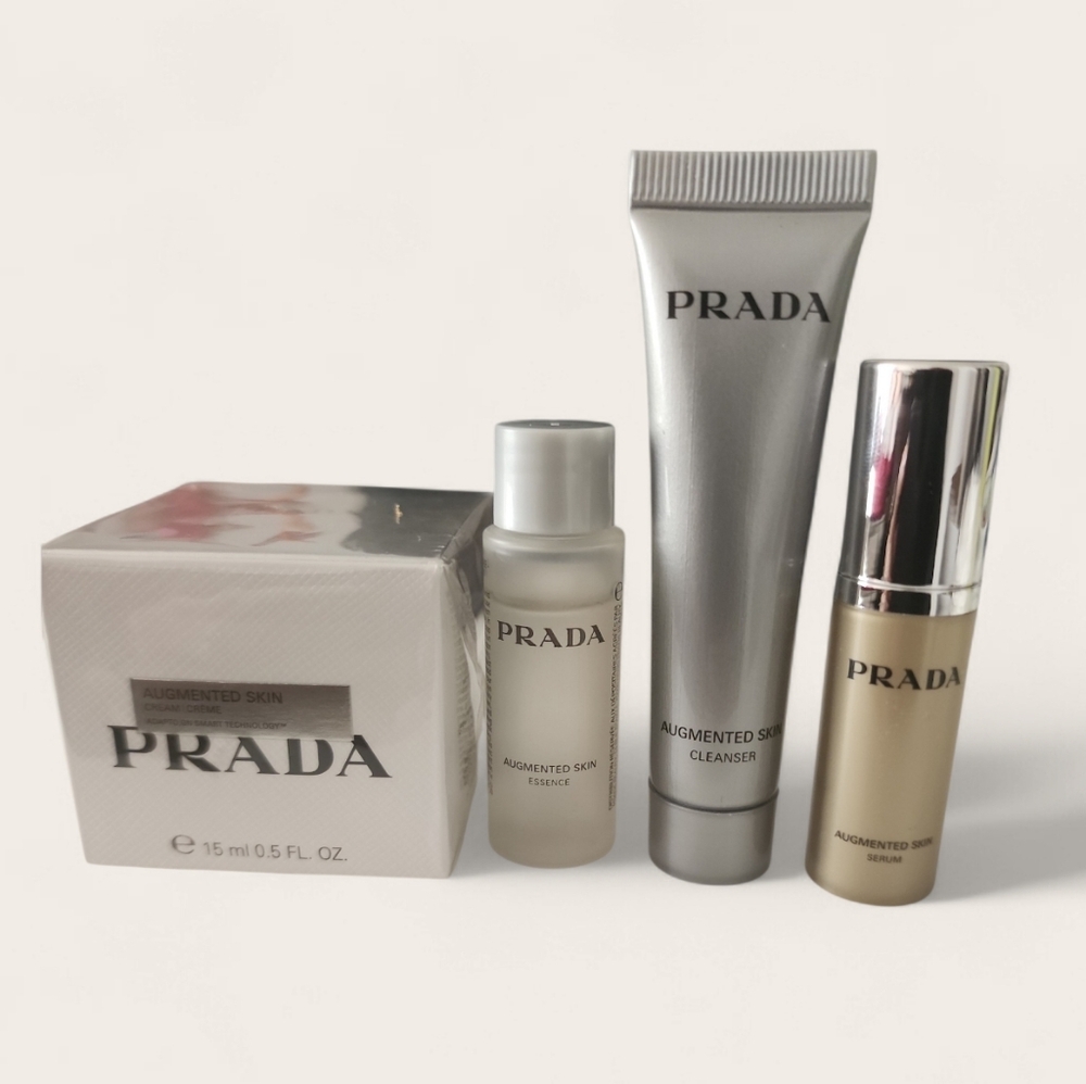 4 Pcs Prada Augmented Skin skincare Travel set Mini New Smart Technology